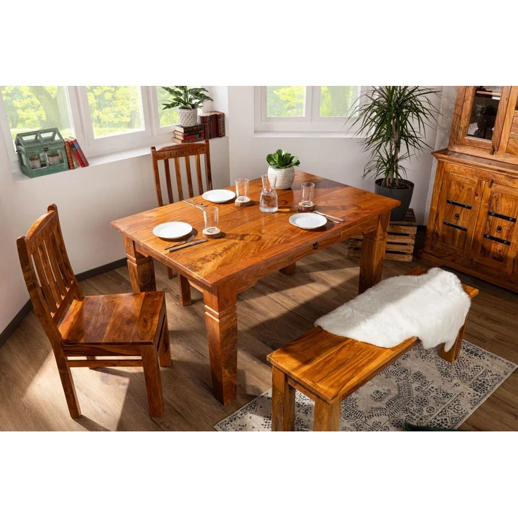 Esstisch Akazie 180x90x76 honig lackiert OXFORD #0604 – Bild 2