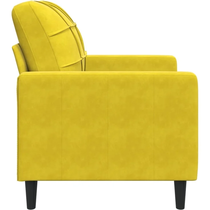 vidaXL Sessel Gelb 60 cm Samt 4007610 – Bild 4