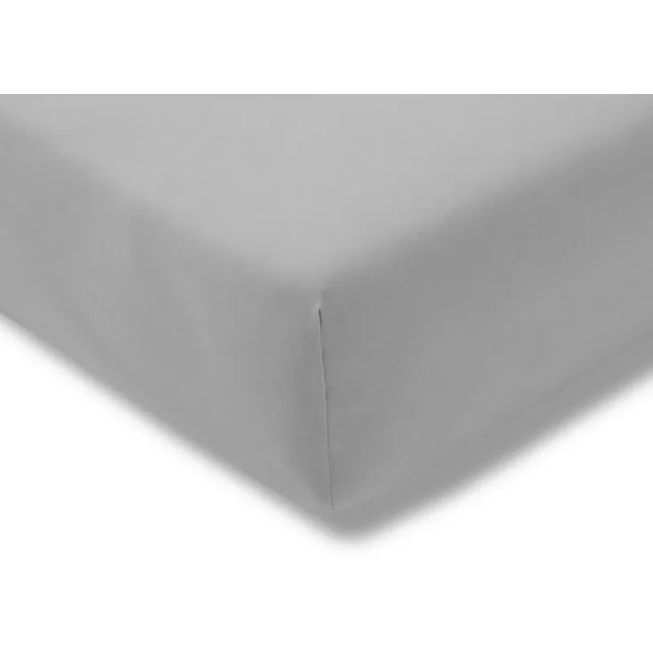 Estella Samt Velours Spannbetttuch 90x190 - 100x200 cm platin (915)