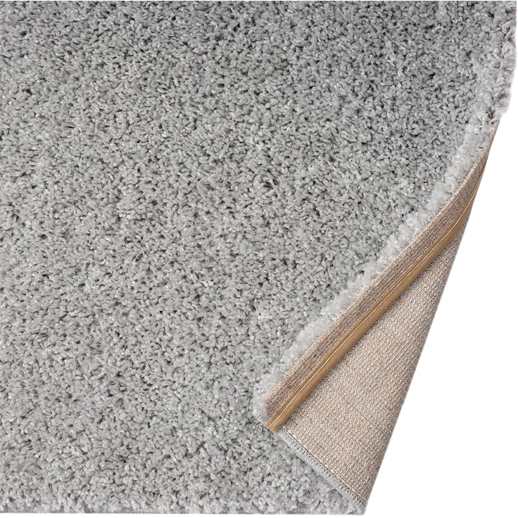VIMODA Teppich Prime Shaggy Hochflor Einfarbig Grau Weich für Wohnzimmer, Schlafzimmer, küche, Maße:70x250 cm – Bild 4