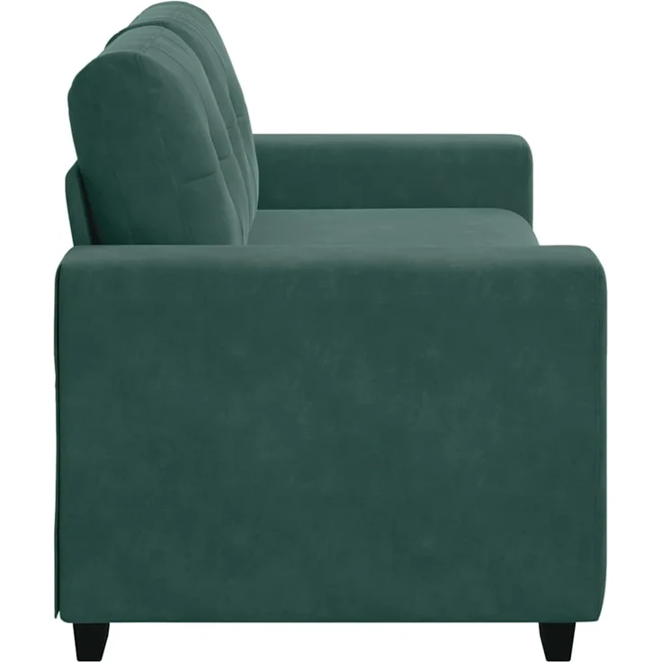 vidaXL Zweisitzer-Sofa Dunkelgrün 180x77x82 cm Samt 4105124 – Bild 5