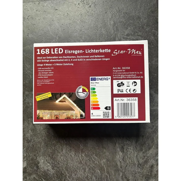 FHS LED Eisregen, außen, 168er, weiß, 9 m – Bild 6