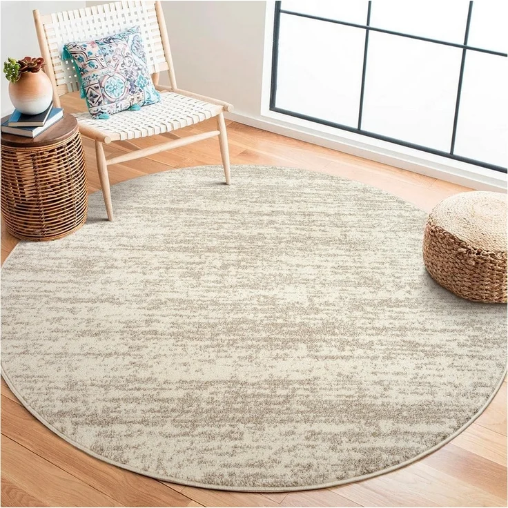 Sanat Teppich Oslo, rund, Höhe: 10 mm, Kurzflor, Wohnzimmer, Schlafzimmer, fussbodenheizungsgeeignet – Bild 5