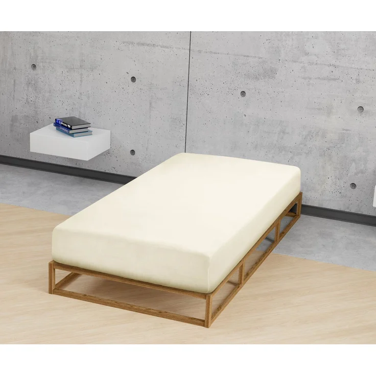 Castell Jersey-Stretch-Spannbetttuch, Natur, 1x 140x200 cm - 160x200 cm, 140x200 cm – Bild 3
