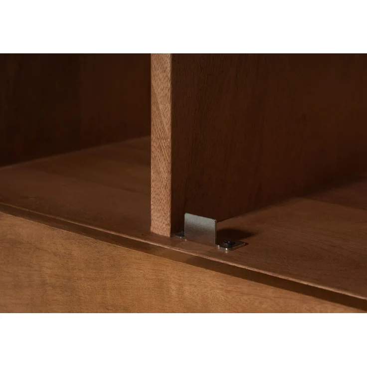 Schrank Mango/Seegras 70x40x200 hellbraun lackiert MIZUMI #111 – Bild 6