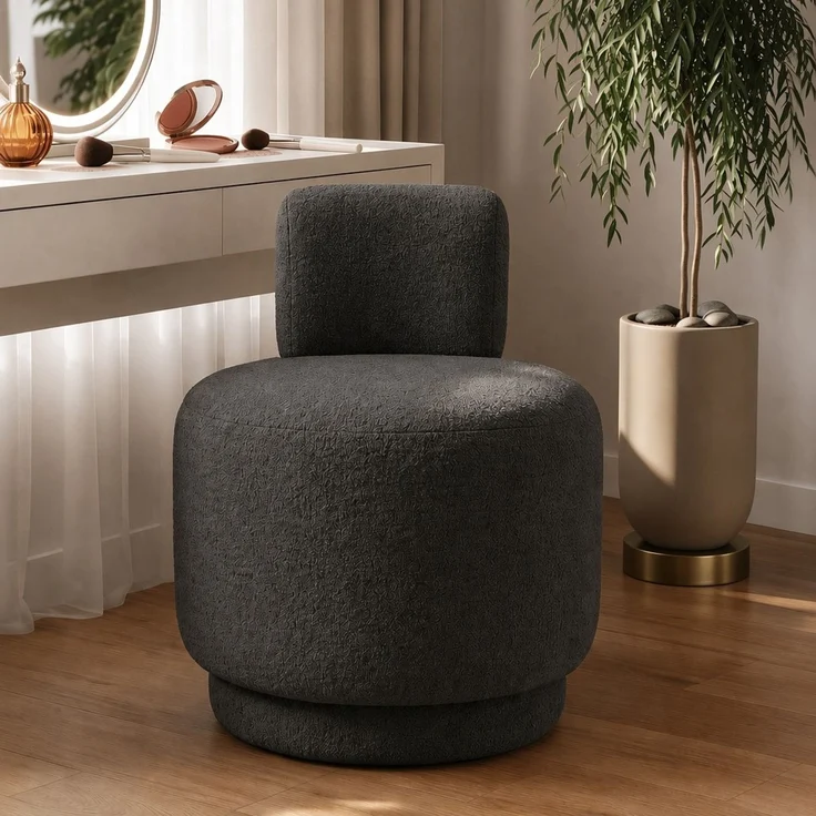 Hanah Home 'Guess - Dark Grey' Ohrensessel, Dunkelgrau, 51 x 63 x 63 cm – Bild 2