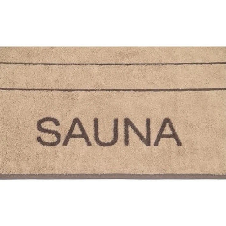 CAWÖ Saunatuch - C Balance, 80x200 cm, Walkfrottier, Baumwolle, Streifen Sand – Bild 4