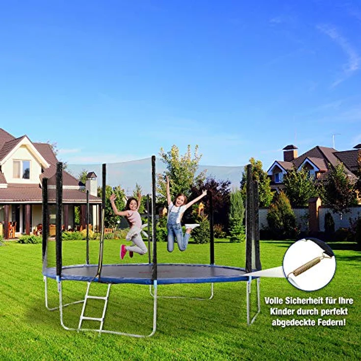 Arebos Trampolin-Randabdeckung Federschutz Ø 487 cm, Randschutz, PVC und PE, Reißfest, UV-resistente und wasserbeständige – Bild 2