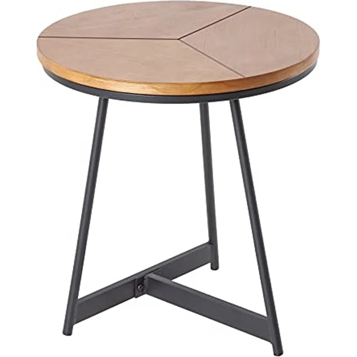 riess-ambiente Beistelltisch OAK ELEGANCE Ø45cm natur / schwarz (Einzelartikel, 1-St), Wohnzimmer · Eiche-Design · Metall · rund · Schlafzimmer – Bild 1