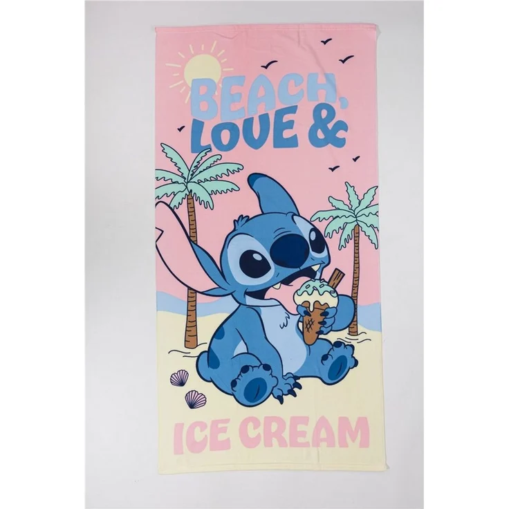 Disney Lilo & Stitch Strandtuch 70 × 140 cm leicht und schnelltrocknend – Bild 1