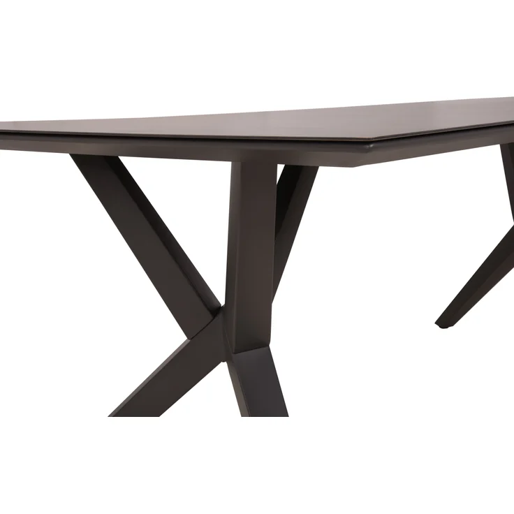 Gartentisch LOREN - Laminat, Grau, 180 x 90 x 74,5 cm | Terrassentisch Wetterfest Outdoor Tisch – Bild 3