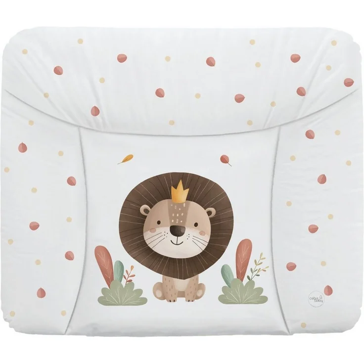 Ceba Baby® weiche Wickelauflage 75x72 cm - Baby Wickelunterlage- Wickeltischauflage für Junge und Mädchen - Wasserdicht, abwaschbar - OEKO-TEX® Standard 100 - Made in EU -Löwe, der König – Bild 1