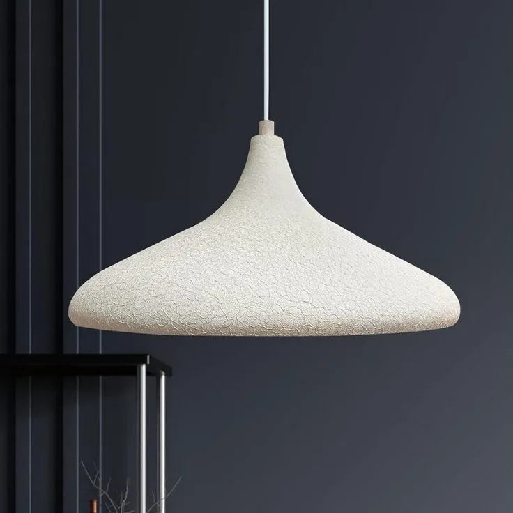 Bamyum Pendelleuchte Bamyum Textur Gemustert Pendellampe, Champion, Ø 35 cm Metall Lampe, ohne Leuchtmittel