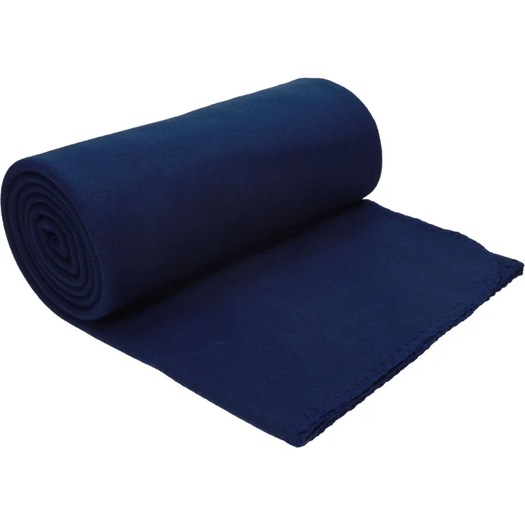 Wohndecke Luxus Fleecedecke Kuscheldecke Größe 130x170 cm Farbe dunkelblau, Betz, 180 g/m² – Bild 2