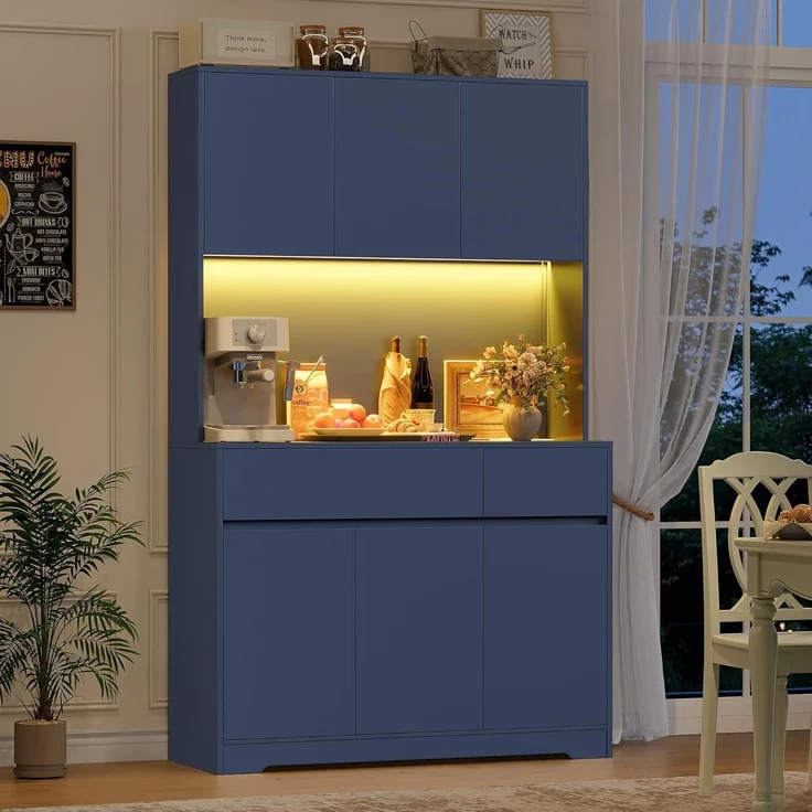 Küchenschrank Buffetschrank Sideboard mit LED und – Bild 4