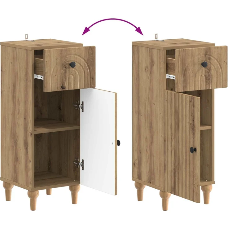 vidaXL 3-teiliges Badezimmer-Schranksystem ALKMAAR 3 stk. 3417998 – Bild 7