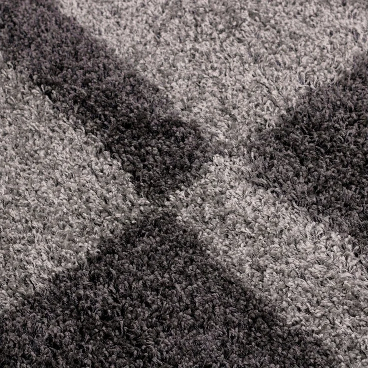 Carpettex Hochflor-Teppich Kariert Design, Läufer, Höhe: 30 mm, Teppich Kariert Design Teppich im modern Stil Teppich Wohnzimmer – Bild 3