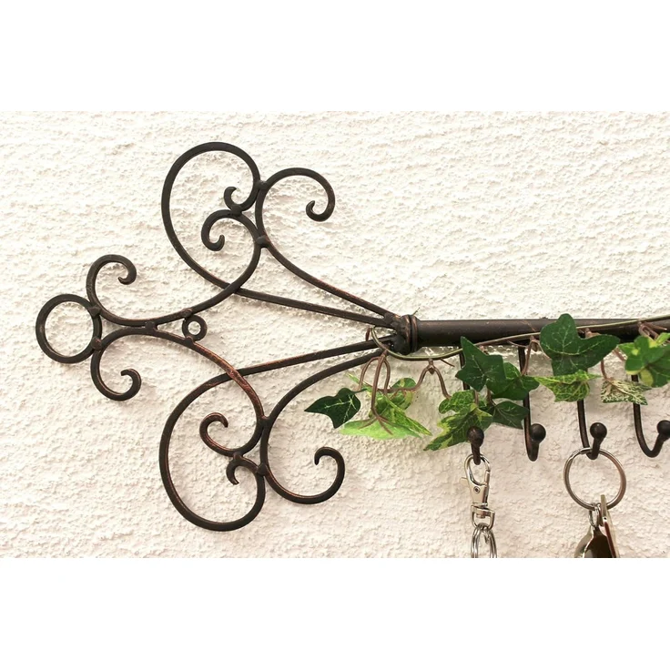 Schlüsselhänger Hakenleiste 101852 Schlüsselleiste 56cm Wandhaken Schlüsselbrett – Bild 2