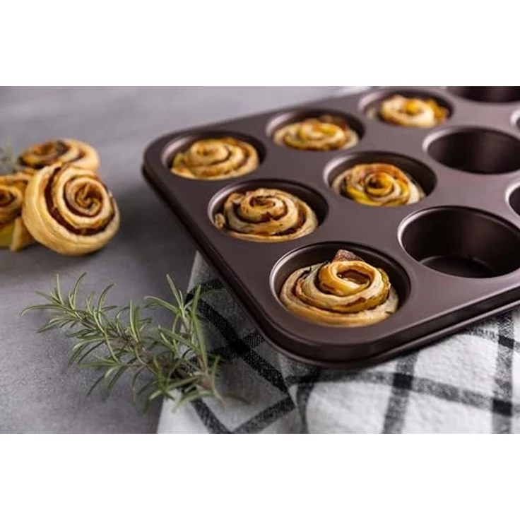 Sallys Muffinform für bis zu 12 Muffins, (12-tlg), hitzebeständig bis 240 °C – Bild 7