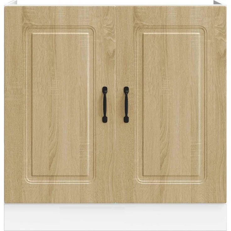 vidaXL Spülenunterschrank Kalmar Sonoma-Eiche 80x46x81,5 cm 853450 – Bild 3