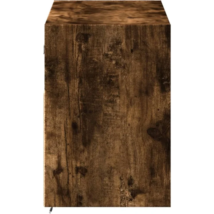 TV-Wandschrank, Fernsehschrank mit LED-Beleuchtung Räuchereiche 100 x 31 x 45 cm – Bild 7