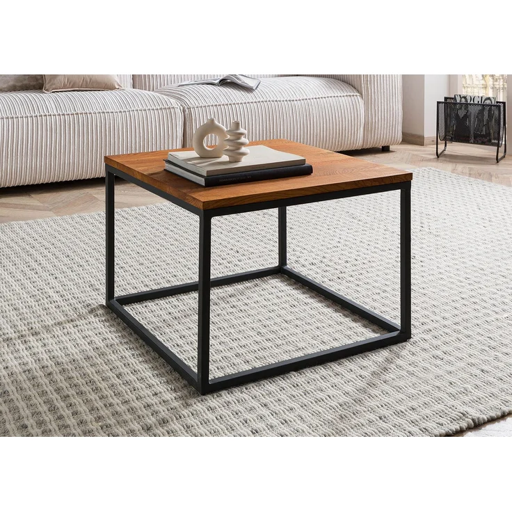 Couchtisch Wildeiche 60 x 60 x 43 natur geölt LOUNGE COLLECTION #07 – Bild 9