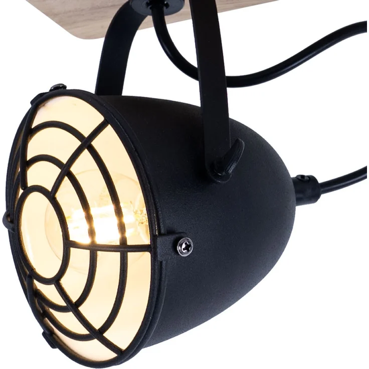 RGB LED Deckenleuchte, Metall, Spots beweglich, L 36 cm – Bild 7