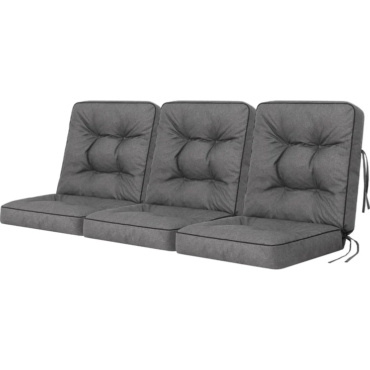 Bjird Bankauflage Venus 50 cm, 60 cm, 100 cm, 120 cm, 150 cm, 180 cm, (3 St), für Gartenbank und Hollywoodschaukel – Bild 1