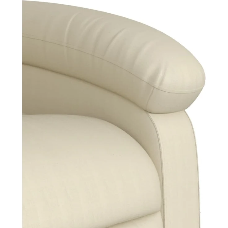 vidaXL Relaxsessel mit Aufstehhilfe Elektrisch Creme Kunstleder 3204055 – Bild 2