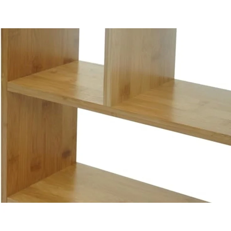 PROREGAL® Wandregal Wandregal 50x50x15cm Hängeregal Schweberegal mit 4 Fächern Bambus – Bild 7