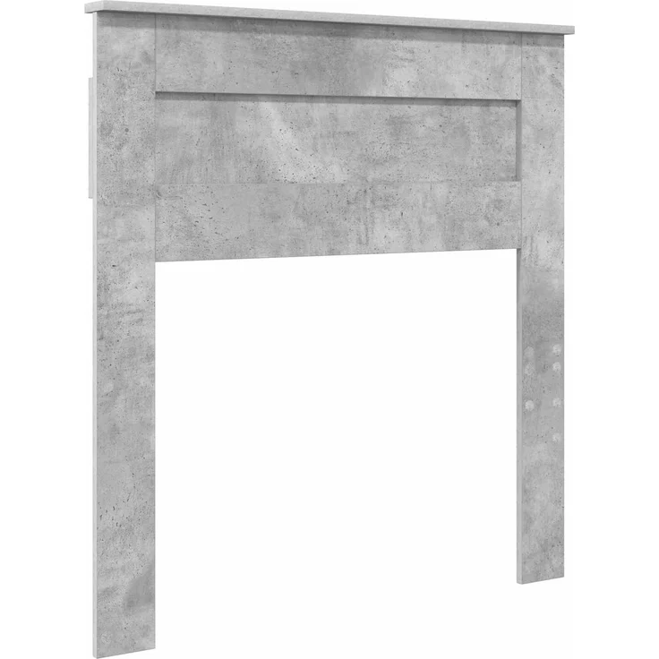 vidaXL Bettrahmen Beton Grau 75 x 190 cm Massives Kiefernholz 3409818 – Bild 5