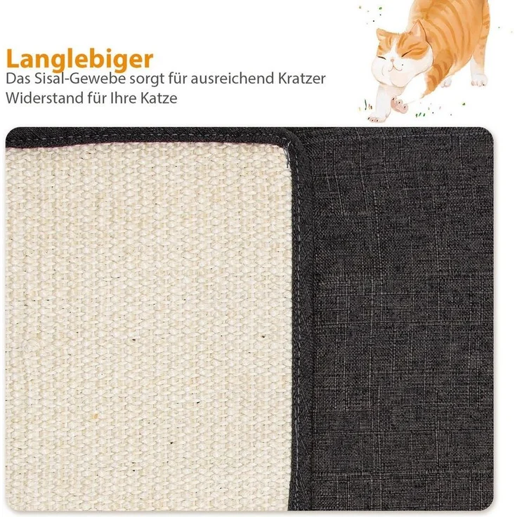 nobleza Kratzmatte Katzen Kratzmatte Kratzschutz Sofa, Sisal Kratzteppich für Katze, (2-tlg)