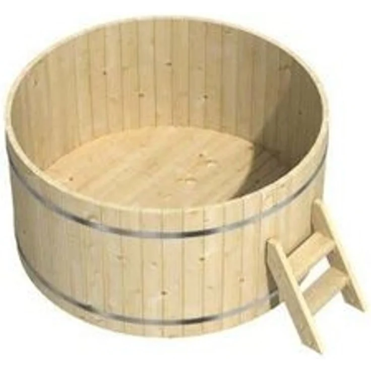 FinnTherm Badefass 'Bergen', aus Holz, inkl. Montagematerial – Bild 4