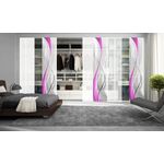 HOME WOHNIDEEN Schiebegardine CARLISLE, Klettband (1 St), blickdicht, HxB: 245x60, inkl. Befestigungszubehör