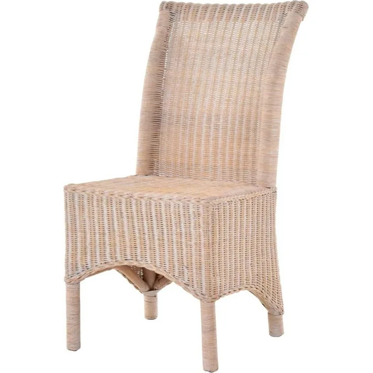 Krines Home Esszimmerstuhl Rattan Esszimmerstuhl hohe Rückenlehne Rattanstuhl Esszimmer Korbstuhl, aus Rattan