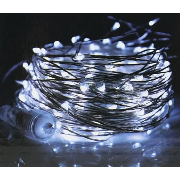 LED Außenlichterkette 15m erweiterbar Weihnachtsbeleuchtung Party Lichterkette