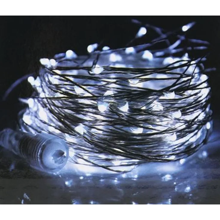 LED Außenlichterkette 15m erweiterbar Weihnachtsbeleuchtung Party Lichterkette