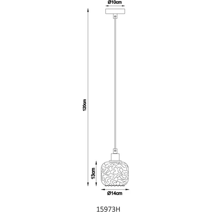 Pendelleuchte, höhenverstellbar, Glas rauchfarben, H 120 cm – Bild 7
