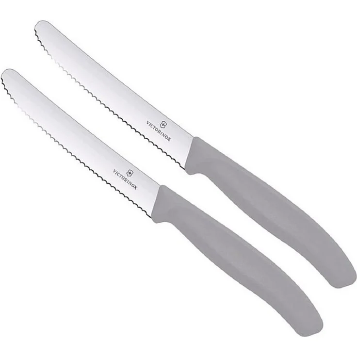 Victorinox | Tafelmesser-Set Swiss Classic | limitierte Edition | ergonomische Griffe | spülmaschinengeeignet | Cool Grey – Bild 2