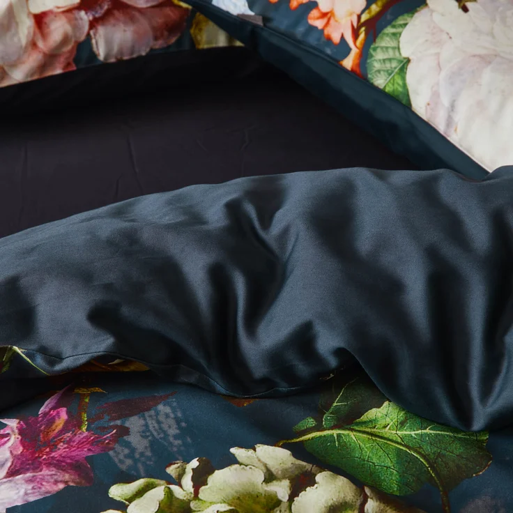 Essenza 'Fleur' Bettwäsche, Indigo Blue, 155x220 cm + 1 x 80x80 cm, Flanell – Bild 7