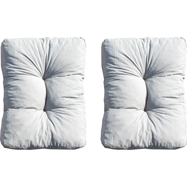 Home Feeling Polsterauflage 2er Set Loungekissen Ersatzkissen Rückenkissen Auflage