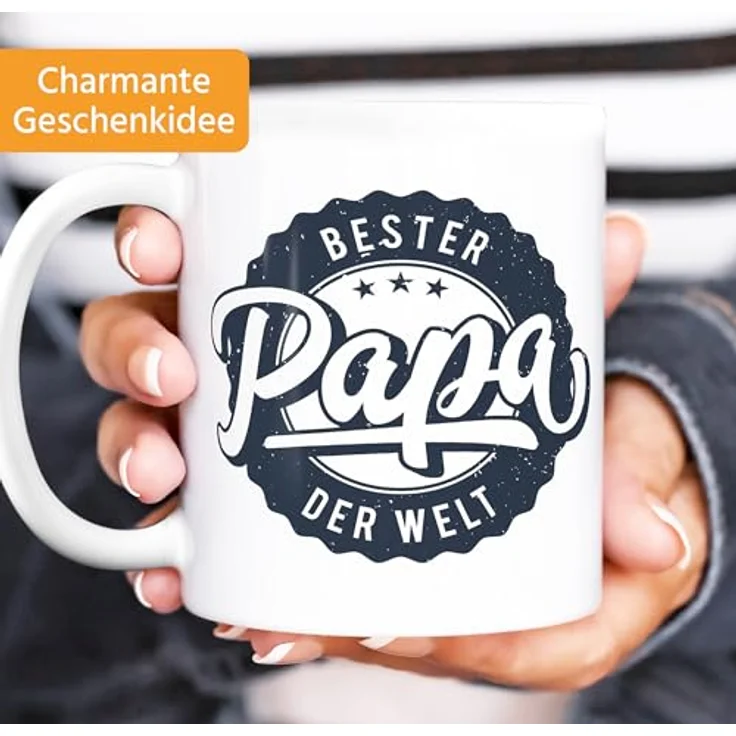 MoonWorks Tasse Kaffeetasse Bester Papa der Welt Geschenk Geschenktasse MoonWorks®, Keramik – Bild 3