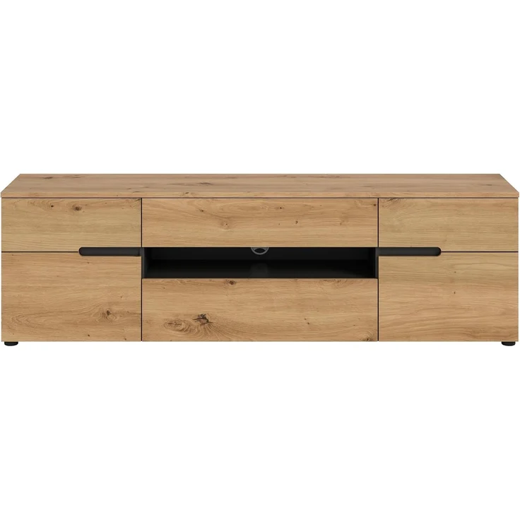 TV Lowboard (B/H/T: 55x184x44 cm) in Artisan Nachbildung – Bild 2