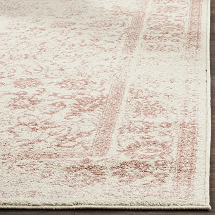 Safavieh Teppich 183x274 cm - Adirondack Collection - Transitional Design, Elfenbein & Rosa, Pflegeleichte Synthetikmischung, Ideal für Wohnzimmer, Schlafzimmer, Büro – Bild 5
