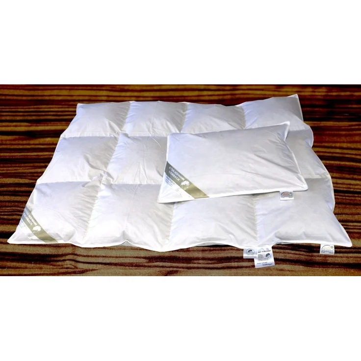 Set Luxus Kinder Baby Daunenbett Daunendecke 100x135 + Kissen 100% neue Daunen – Bild 4