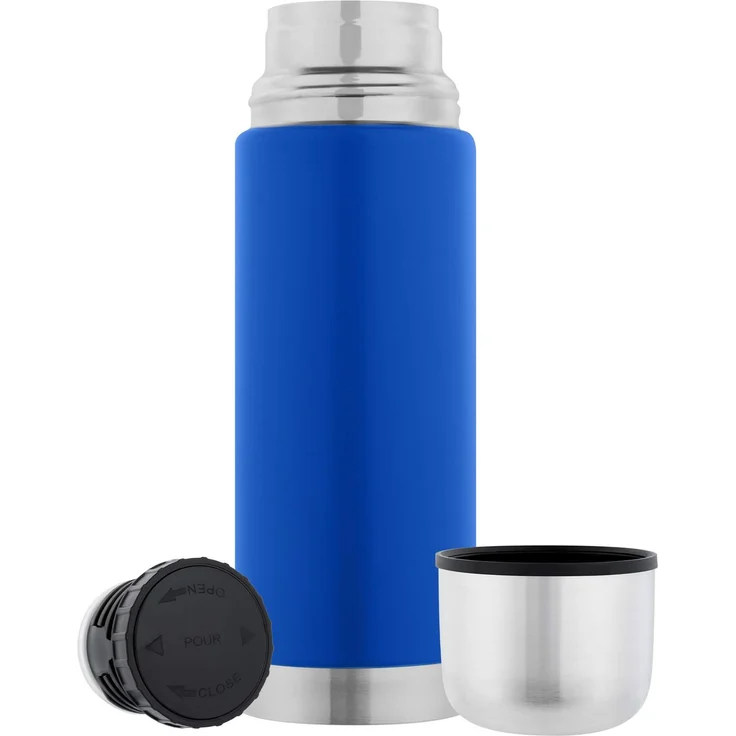Isolierflasche 350 ml Edelstahl Blau – Bild 5