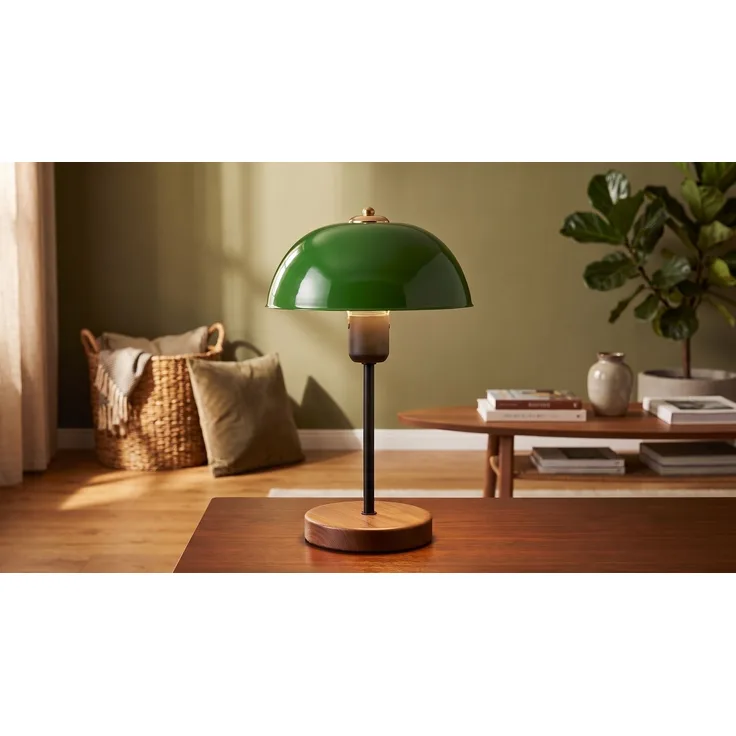 KAWOLA Tischlampe FIORA Metall grün 38 x 12 x 23 cm