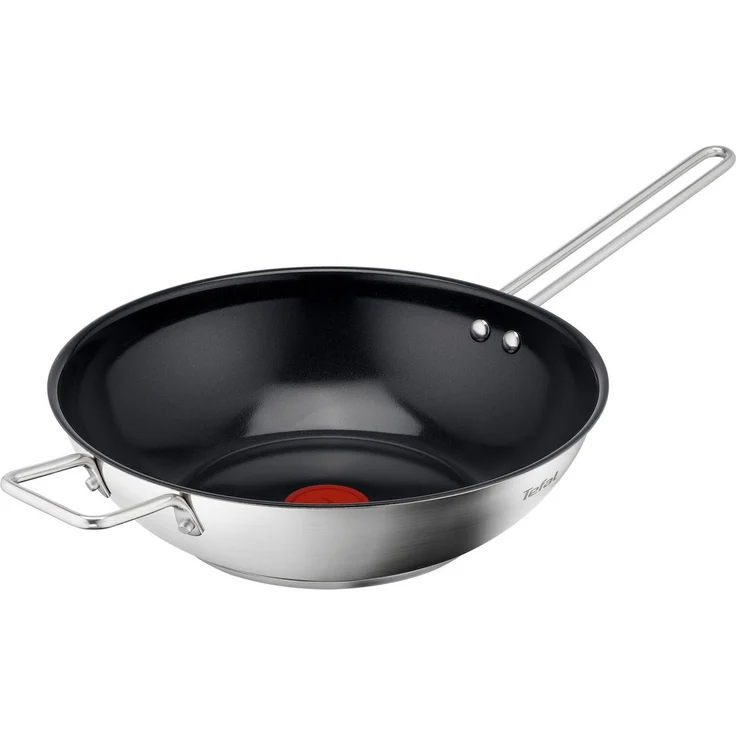 Tefal Wok Nordica, beschichtete Wokpfanne Induktion Ø 28 cm, Thermo-Signal, Edelstahl, minimalistisches Design, robuster Griff, für alle Herdarten, H87119 – Bild 5