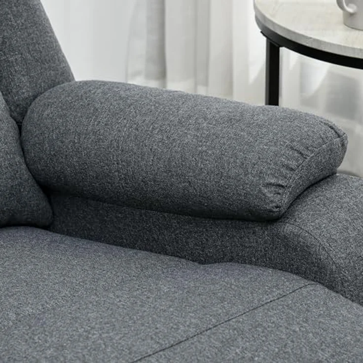 HOMCOM Relaxsessel mit Liegefunktion, Liegesessel bis 150 kg Belastbar (Fernsehsessel, 1-St, Ruhesessel), für Wohnzimmer, Schlafzimmer, Braun – Bild 9