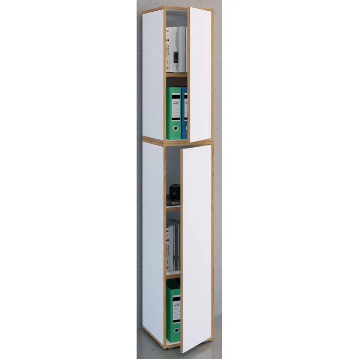 VCM Büroschrank Salia 920799 Weiß H. 183 x B. 30 x T. 33 cm – Bild 3